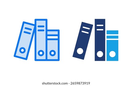 Ilustración vectorial del icono de la Biblioteca. signo y símbolo de la educación