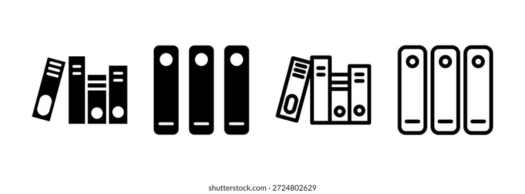 Ilustración vectorial del icono de la Biblioteca. signo y símbolo de la educación
