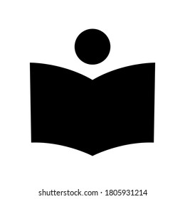 Library icon vector isolated on white background.