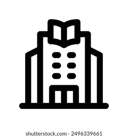 Bibliothekssymbol Vektorliniensymbol für Ihre Website, Ihr Handy, Ihre Präsentation und Ihr Logo-Design.