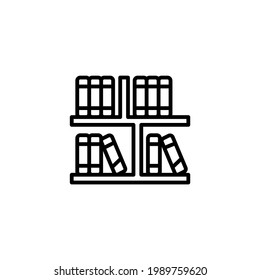 Library icon in vector. Logotype