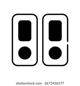 Icono de Biblioteca Vector Ilustración de stock