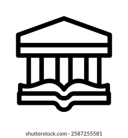 Library Icon Vector Symbol Design Illustration