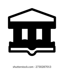 Ilustración de diseño de símbolo de Vector de icono de Biblioteca