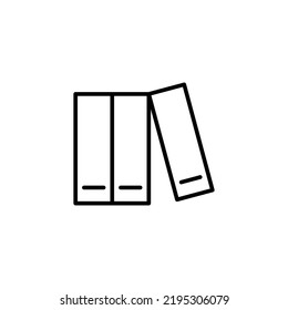 Icono de biblioteca para aplicaciones web y móviles. signo y símbolo de educación