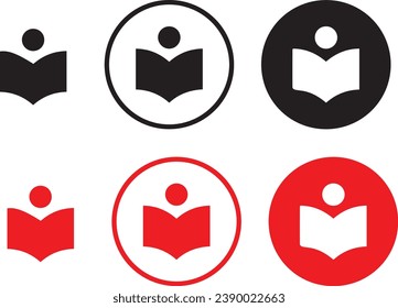 Icono de biblioteca símbolos web 