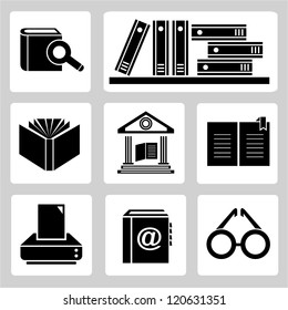 library icons set