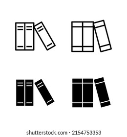 Library icons vector. education sign and symbol