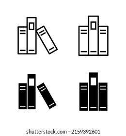 Vector de iconos de biblioteca. signo y símbolo de educación