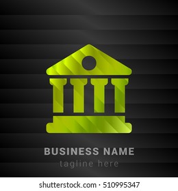 Library Lime Green and Black silk fashion premium icon / Logo