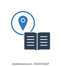 Library Location Icon - Address Icon