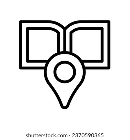 Library location icon, Vector Graphics