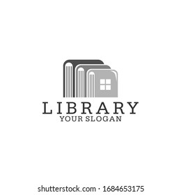 Library Logo Vector Design Illustration