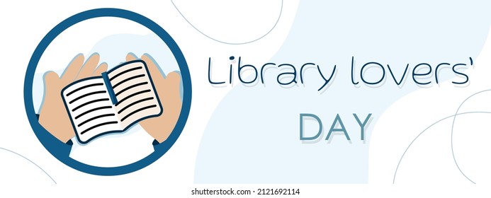 library lovers day open book read booking readings hand reader horizontal banner