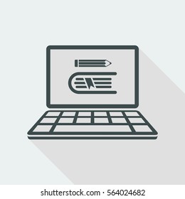 Library online - Vector web icon