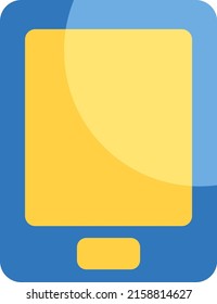 Library phone, illustration, vector on a white background.