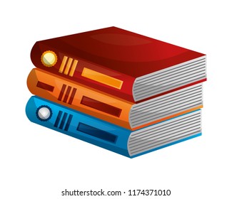 library pile books icon