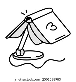 Biblioteca y lectura de iconos de Doodle