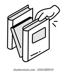 Library and Reading Doodle Icons