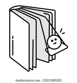 Library and Reading Doodle Icons