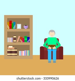 Library room vector