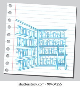 Book Shelf Drawing Images Stock Photos Vectors Shutterstock