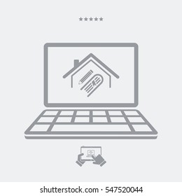Library or school concept - Vector icon for computer website or application