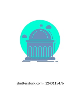 Library, school, education, learning, university Glyph Icon.