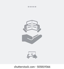 Library service - Minimal icon