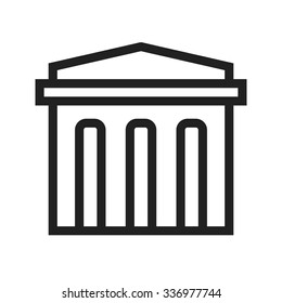 Library, shelf, books icon vector image.Can also be used for building and landmarks . Suitable for mobile apps, web apps and print media.