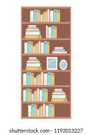 library shelving isolated icon