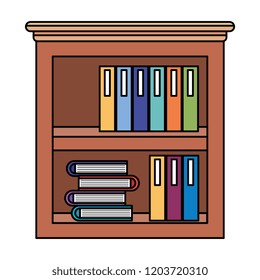 library shelving isolated icon