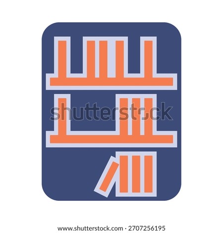 Library smart trendy vector fascinating amazing design useful Illustration colorful background.eps