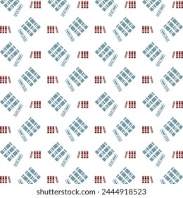 Library superb trendy multicolor repeating pattern vector illustration design