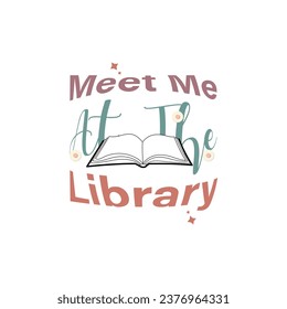  library t shirt design illustration