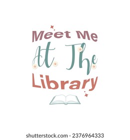  library t shirt design illustration