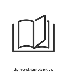 Library thin line icon. Symbol in trendy outline style. Premium design for web and apps. Perfect for UI. 