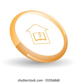 Library. Vector icon.