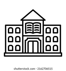 Vektorsymbol der Bibliothek. Kann für Druck-, Mobil- und Web-Anwendungen verwendet werden.