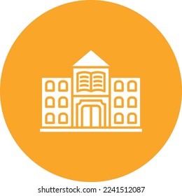 Icono vectorial de biblioteca. Se puede usar para imprimir, móviles y aplicaciones web.