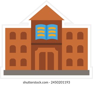 Library vector icon. Can be used for printing, mobile and web applications.