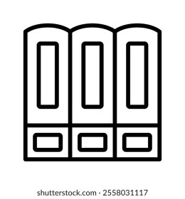 Library Vector Lineal Icon on white background.