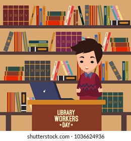 Library Workers Day Illustration