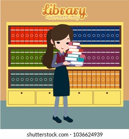 Library Workers Day Illustration