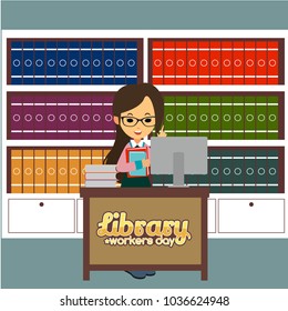 Library Workers Day Illustration