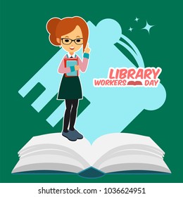 Library Workers Day Illustration