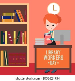 Library Workers Day Illustration