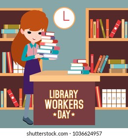 Library Workers Day Illustration