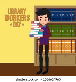 Library Workers Day Illustration