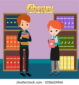 Library Workers Day Illustration